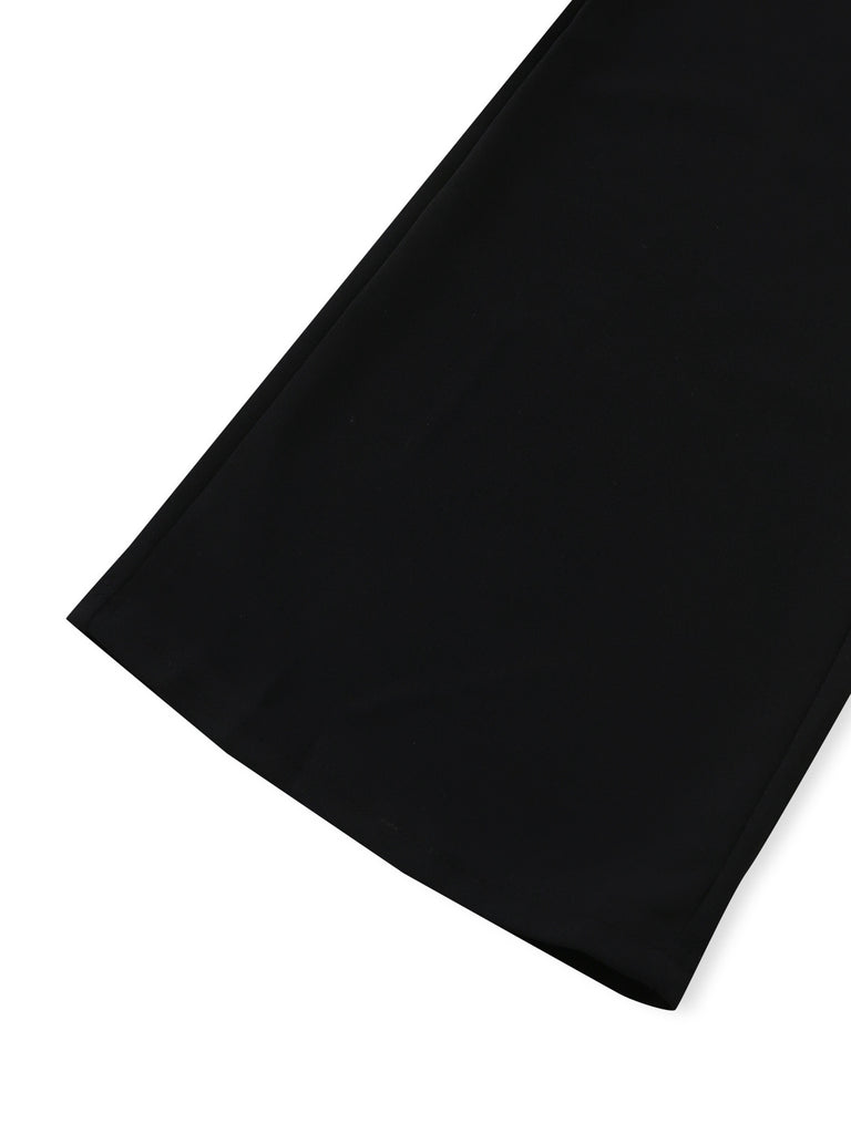 Black fabric on a white background