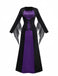 1970s Lace-Up Gothic Witch Costume Dress Set