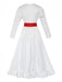White 1940s Annabelle Doll Inspired Dress