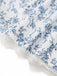 Blue 1950s Strap Floral Lace Corset Dress