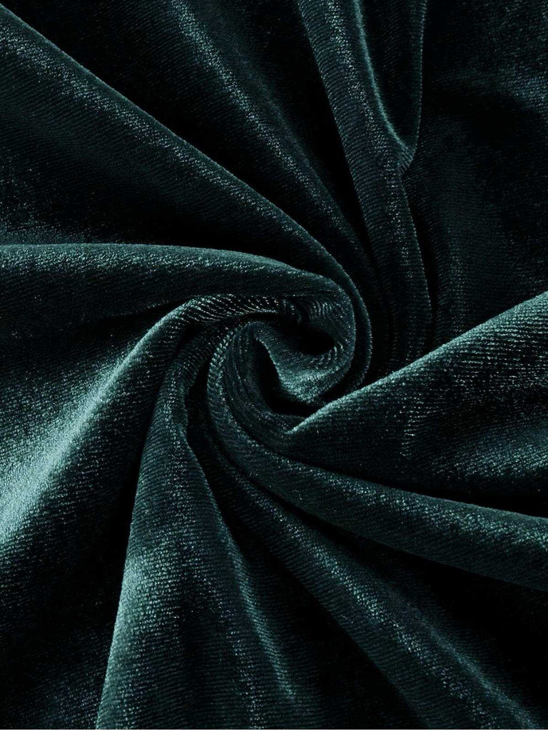 Wine Red 1930s Velvet Corset Formal Dress