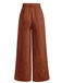 1960s Corduroy High Waist Wide-Leg Pants