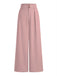 Pink 1950s High Waist Solid Pants