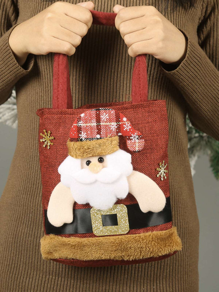 Red Christmas 3D Gift Candy Handbag