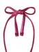 Pink ribbon bow on a white background