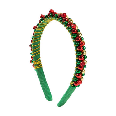 Christmas Colored Bell Beads Headband