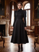 Black 1940s Wicked-Inspired Floral Witch Dress
