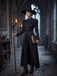 Black 1940s Wicked-Inspired Elphaba Witch Costume With Hat