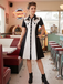 1950s Cotton Western-Inspired Embroidered Horse&Star Dress