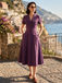 Deep Purple 1940s Pinstripe Belted Shirt Collar Midi Dress