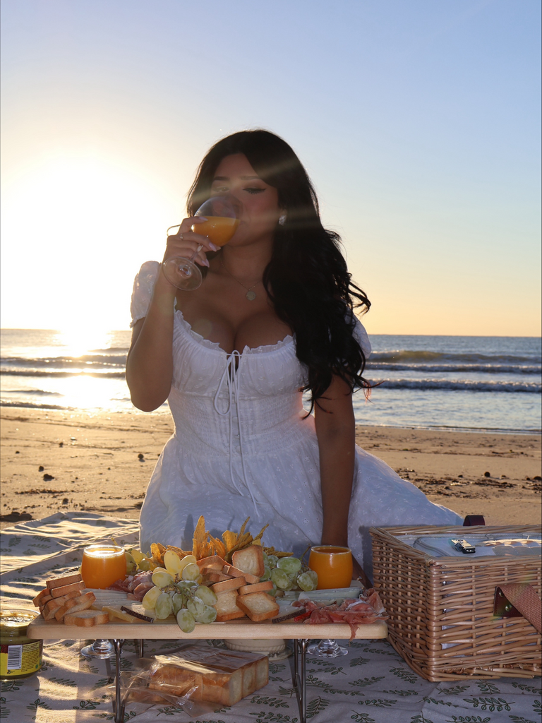 White 1940s Solid Cotton Embroidered Lace Dress