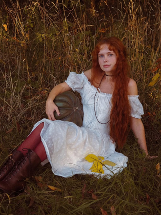 White 1940s Solid Cotton Embroidered Lace Dress