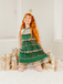 Green 1960s Pom-Pom Christmas Tree Dress