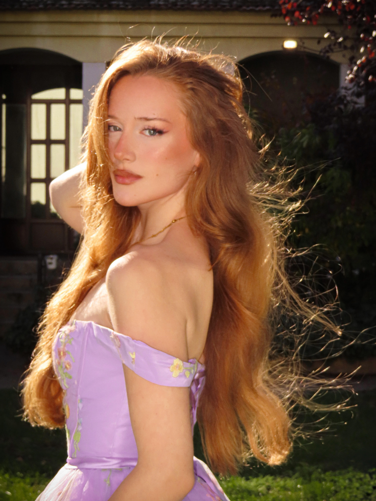 1930s Floral Mesh Boned Lace-Up Dress