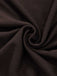 Detailed shot of the smooth, high-stretch brown fabric used for the maxi dress skirt.