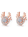 Retro Antlers Zircon Alloy Ear Studs