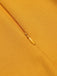 [US Warehouse] Yellow 1960s Solid Button Pencil Skirt