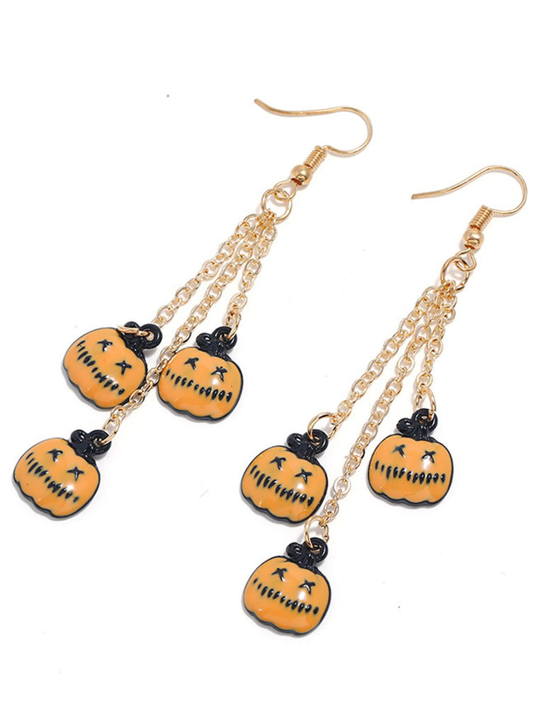 1950s Pumpkin Halloween Earring