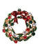 Retro Christmas Wreath Rhinestone Brooch