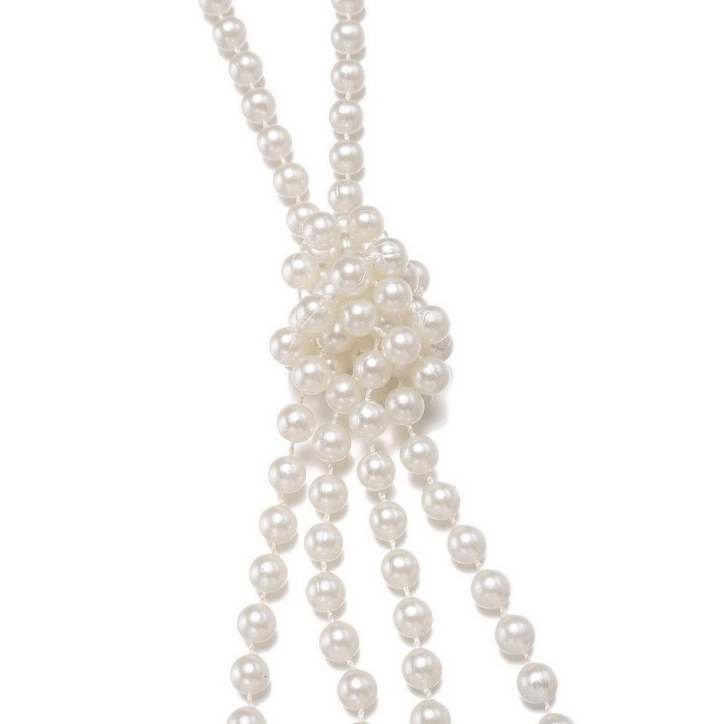 [US Warehouse] White 1920s Pearl Flapper Necklace