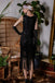 1920s Beaded Fringed Flapper Dress, classic 1920s style elegant retro fashion - Image 6
