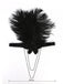1920s Feather Elastic Headband, classic 1920s style elegant retro fashion - Image 3