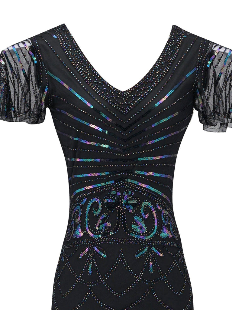 1920s Fringed Flapper Gatsby Dress — vintage elegance for the modern woman