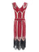 1920s Leaves Sequined Tassel Dress — vintage elegance for the modern woman