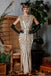 1920s Sequin Art Deco Maxi Dress: where 1920s romance meets her modern spirit