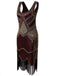 1920s Sequin Fringed Gatsby Dresses, classic 1920s style elegant retro fashion - Image 2