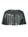 This 1920s Shawl Beaded Sequin Flapper Cape whispers 1920s stories