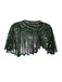 1920s Shawl Beaded Sequin Flapper Cape, classic 1920s style elegant retro fashion - Image 2