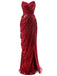 1920s Strapless Sequin Bridesmaid Dress, classic 1920s style elegant retro fashion - Image 5