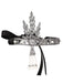 Black 1920s Leaf Flapper Headband