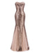 This 1930s Vintage Sequin Strapless Dress wraps her in 1930s elegance, one twirl at a time