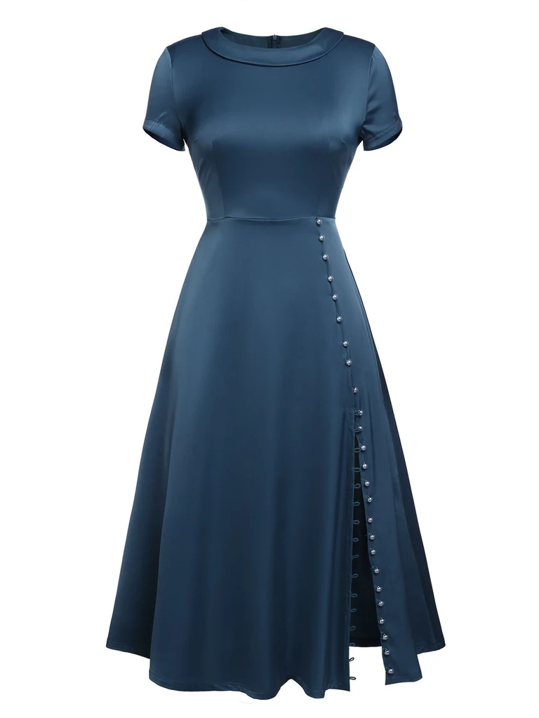 1940s Pearl Buttons Darlene Dress: timeless style reimagined