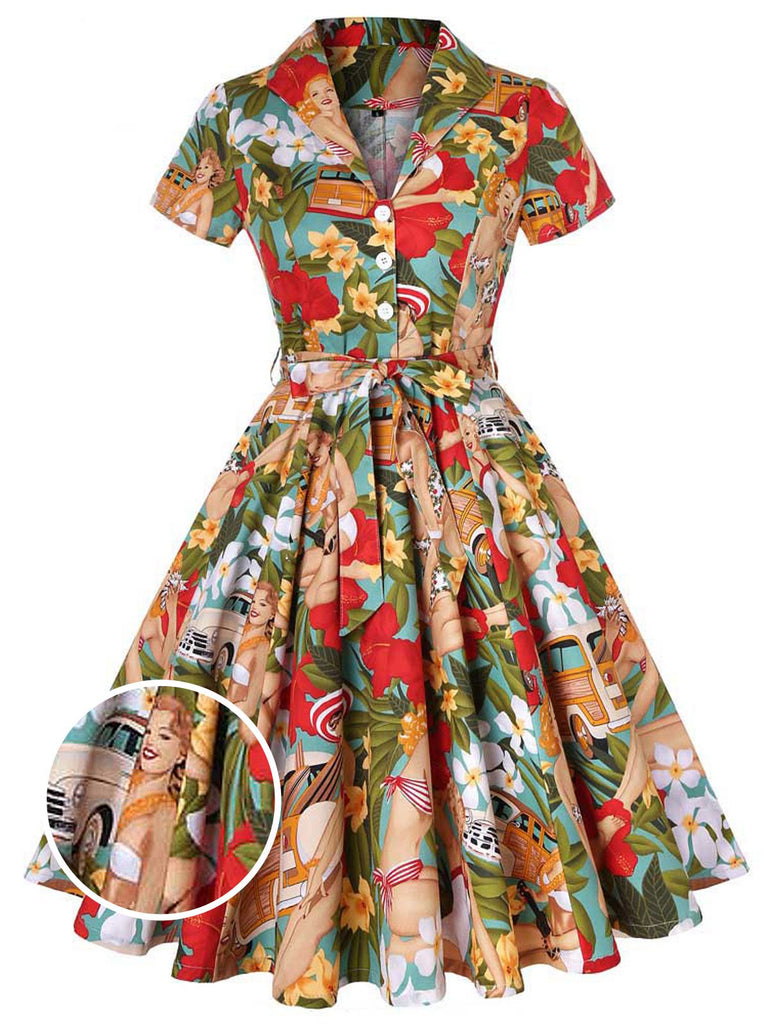 1950s Bikini Girls Swing Dress: timeless style reimagined