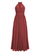 1950s Chiffon Sleeveless Solid Vintage Dress: timeless style reimagined