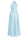 1950s Chiffon Sleeveless Solid Vintage Dress — vintage elegance for the modern woman