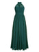 1950s Chiffon Sleeveless Solid Vintage Dress: timeless style reimagined
