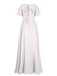 1950s Chiffon V-Neck Solid Vintage Dress — vintage elegance for the modern woman