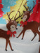 1950s Christmas Deer Swing Dress, classic 1950s style elegant retro fashion - Image 6