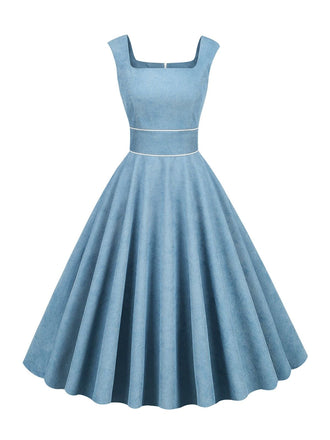 1950s Corduroy Solid Vintage Dress — vintage elegance for the modern woman