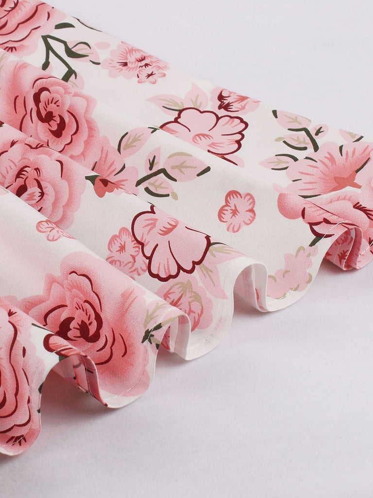 1950s Floral Flare Sleeve Swing Dress — vintage elegance for the modern woman
