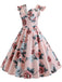 1950s Floral Flare Sleeve Swing Dress — vintage elegance for the modern woman