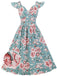 1950s Floral Flare Sleeve Swing Dress — vintage elegance for the modern woman