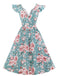 1950s Floral Flare Sleeve Swing Dress — vintage elegance for the modern woman