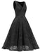 1950s Floral Lace Solid Swing Dress — vintage elegance for the modern woman