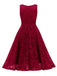 1950s Floral Lace Solid Swing Dress — vintage elegance for the modern woman