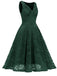 1950s Floral Lace Solid Swing Dress — vintage elegance for the modern woman